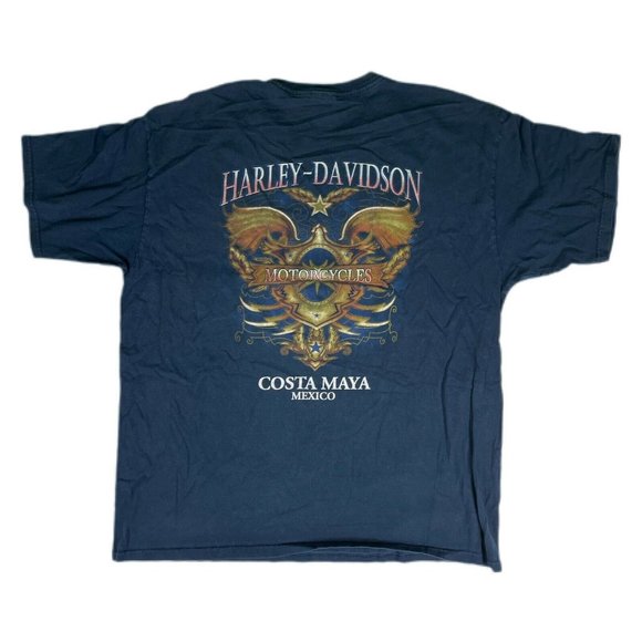 Harley Davidson Costa Maya Mexico Shirt - Picture 1 of 6